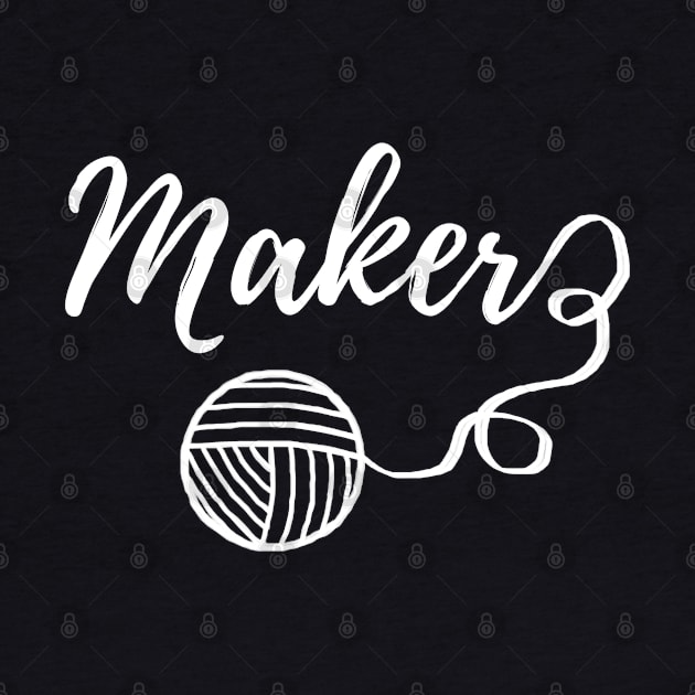 Maker Crafts Typography Print {Dark} by craftlove